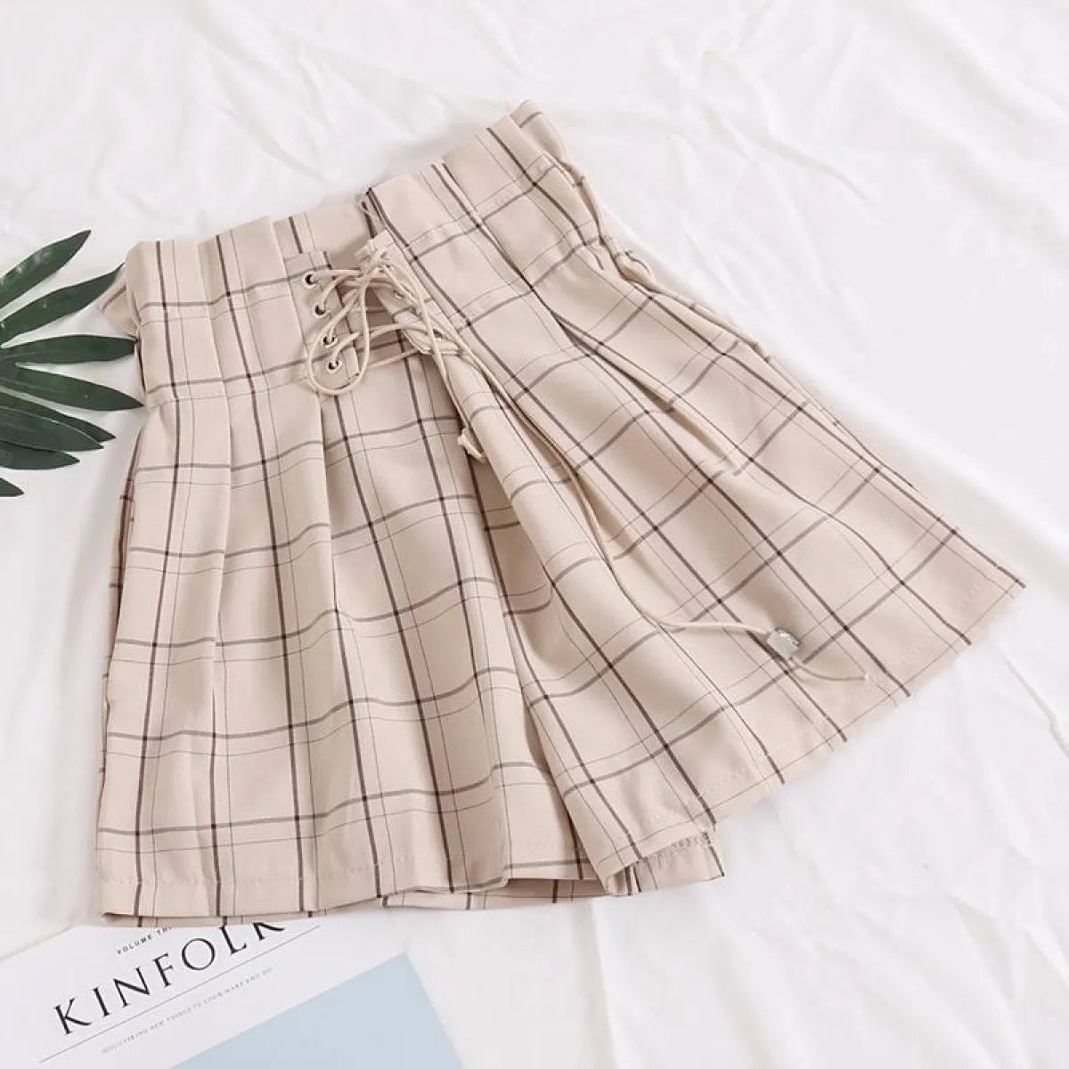 Ribbon Tie High Waist Shorts
