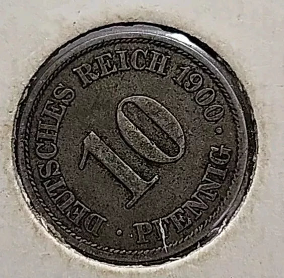 1900 A German Empire 10 Pfennig