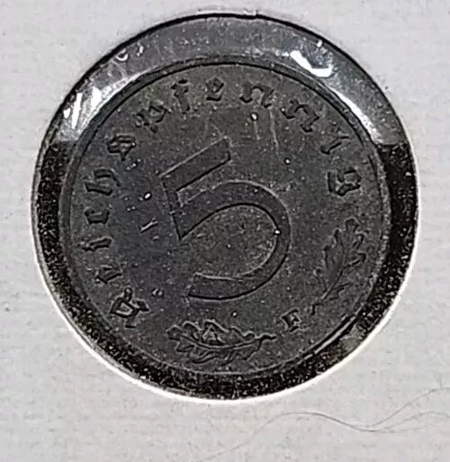 1941 F Nazi Germany 5 Pfennig