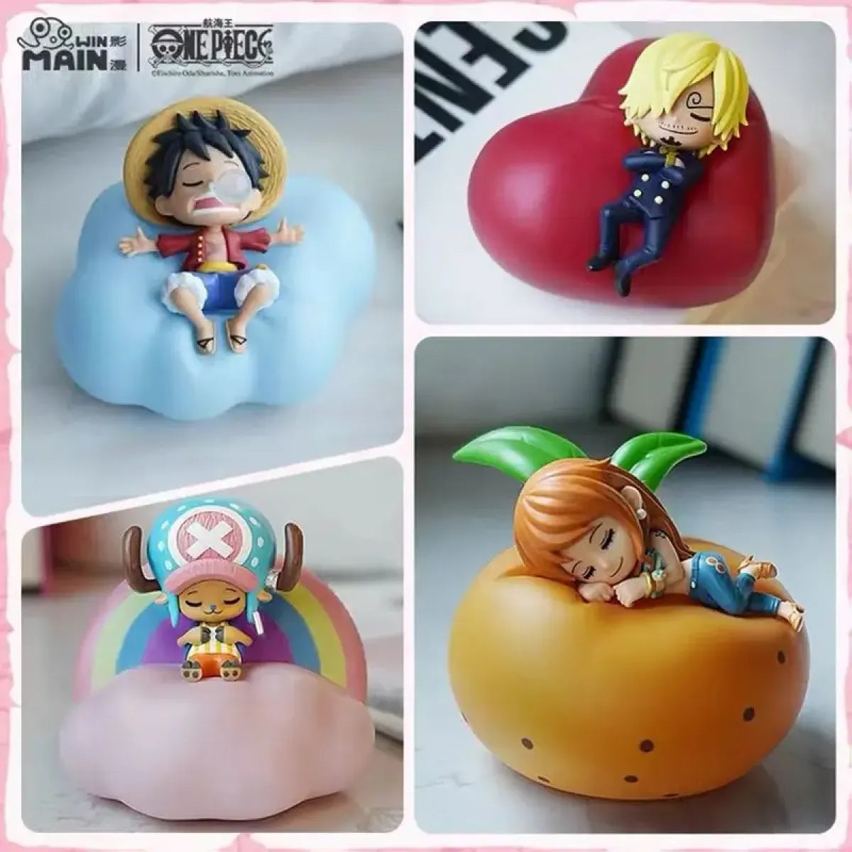 Luffy, Zoro, Nami & Sanji Night Light: Anime Figure Lamp for a Dreamy Bedroom Ambiance