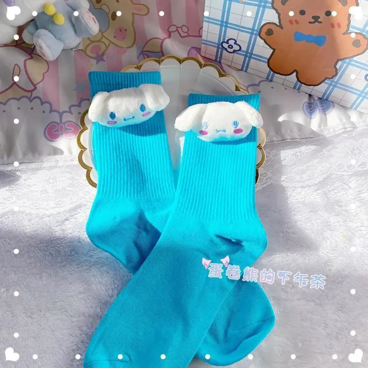 Sanrio Kuromi Doll Socks - Kawaii Anime Fashion