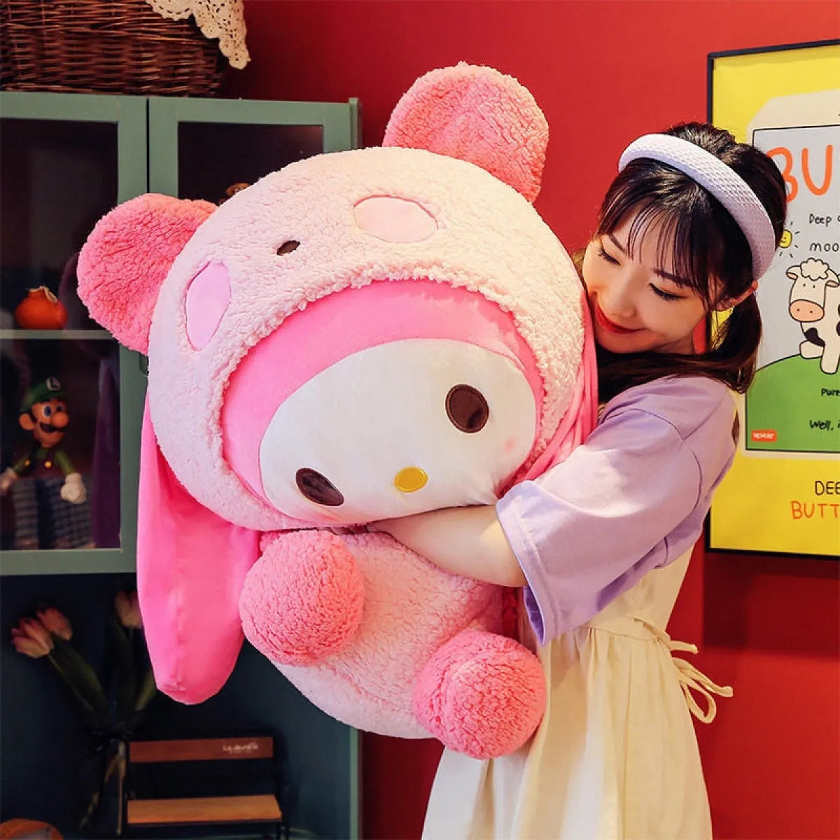 Oversized Sanrio Mymelody Panda Plushie