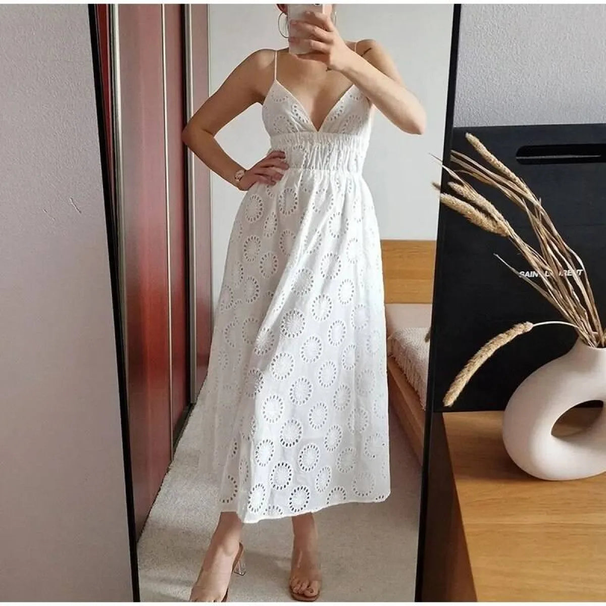 Sexy Backless Lace Dress