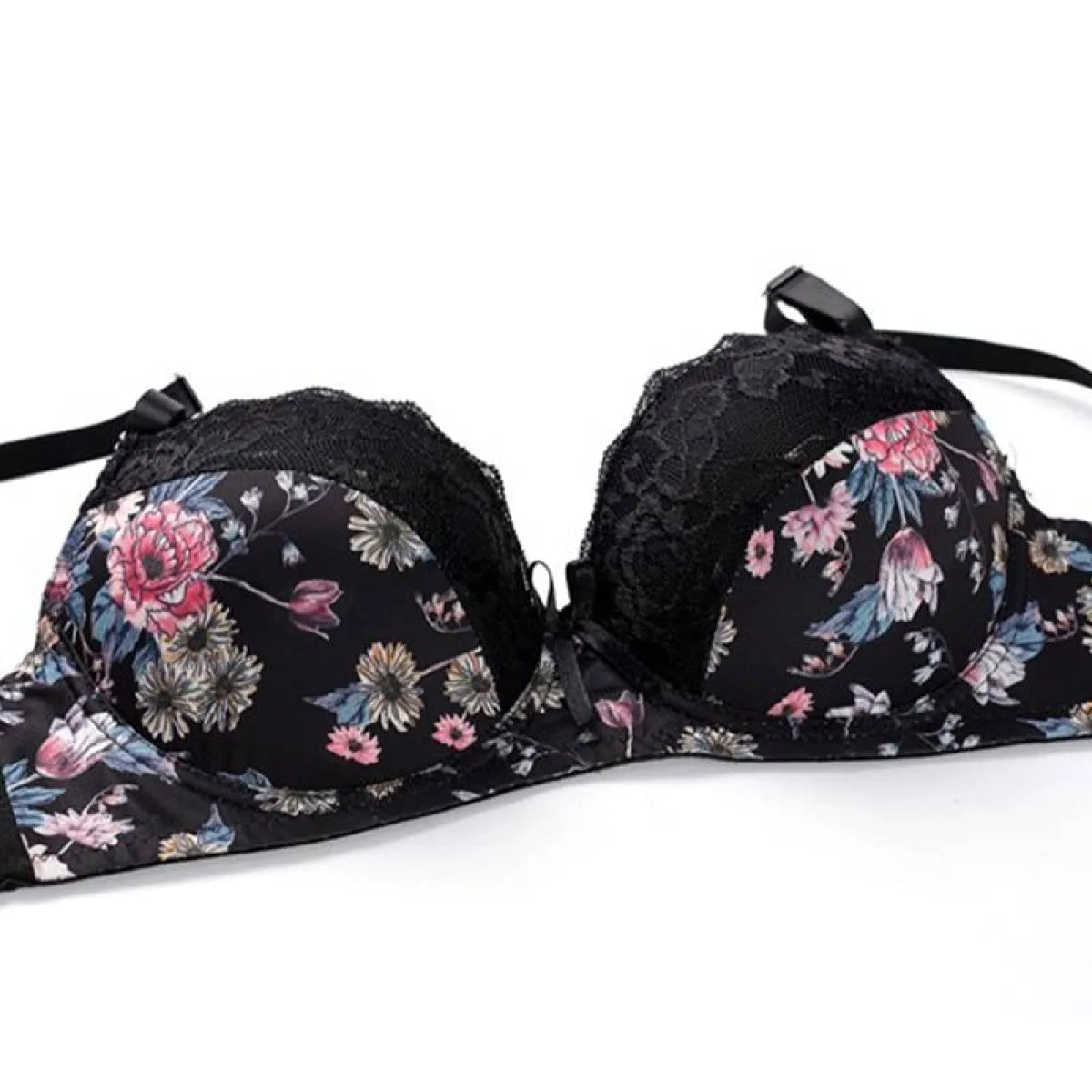 Sexy Floral Bra - Thong Set