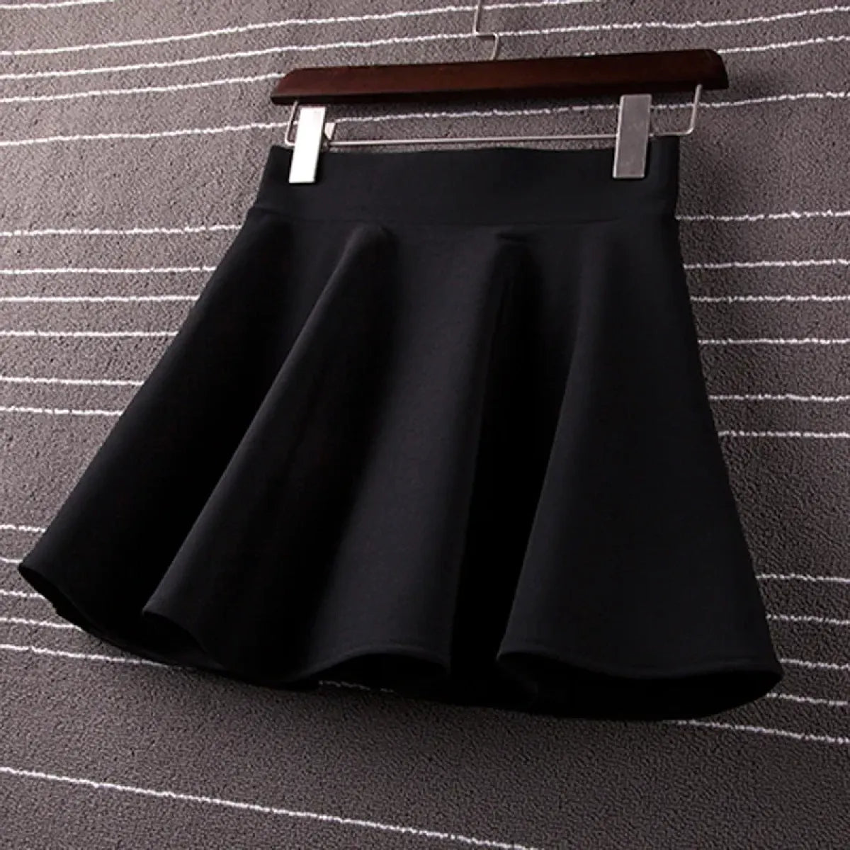 Harajuku Skater Skirt – High Waist A-Line Mini Skirt for Women