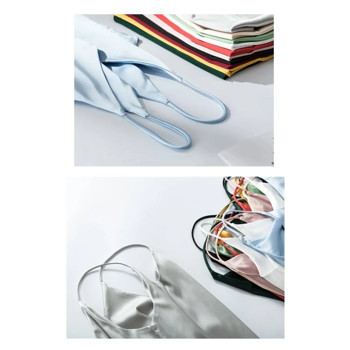 Sleeveless V-Neck Tops