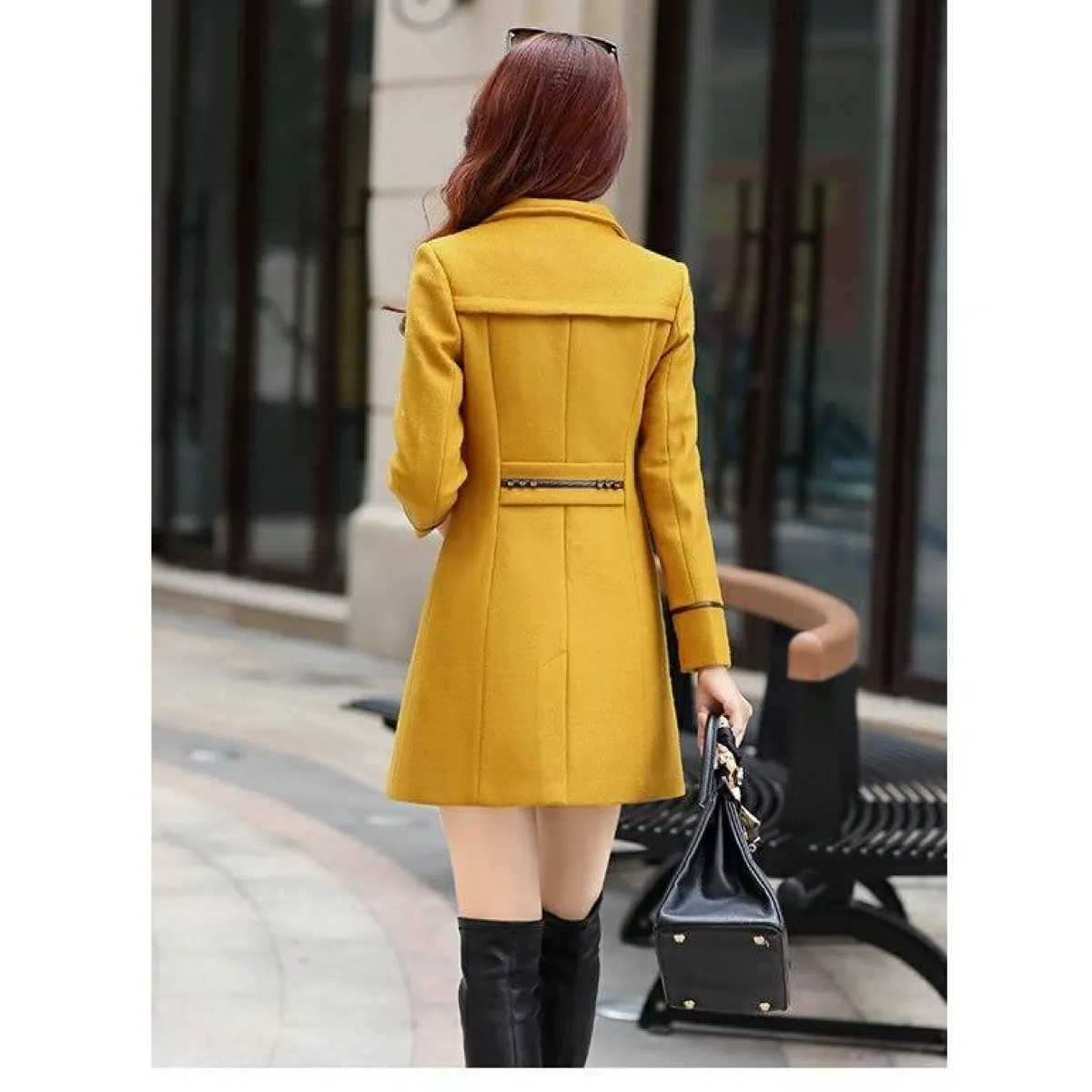 Korean Slim Wool Coats