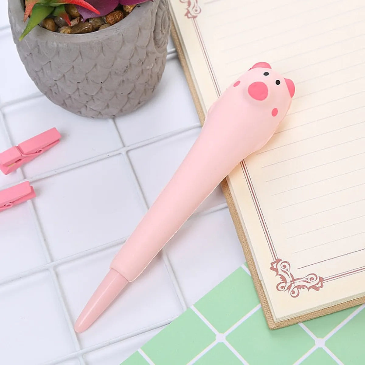 Soft Sponge Pig Gel Pen