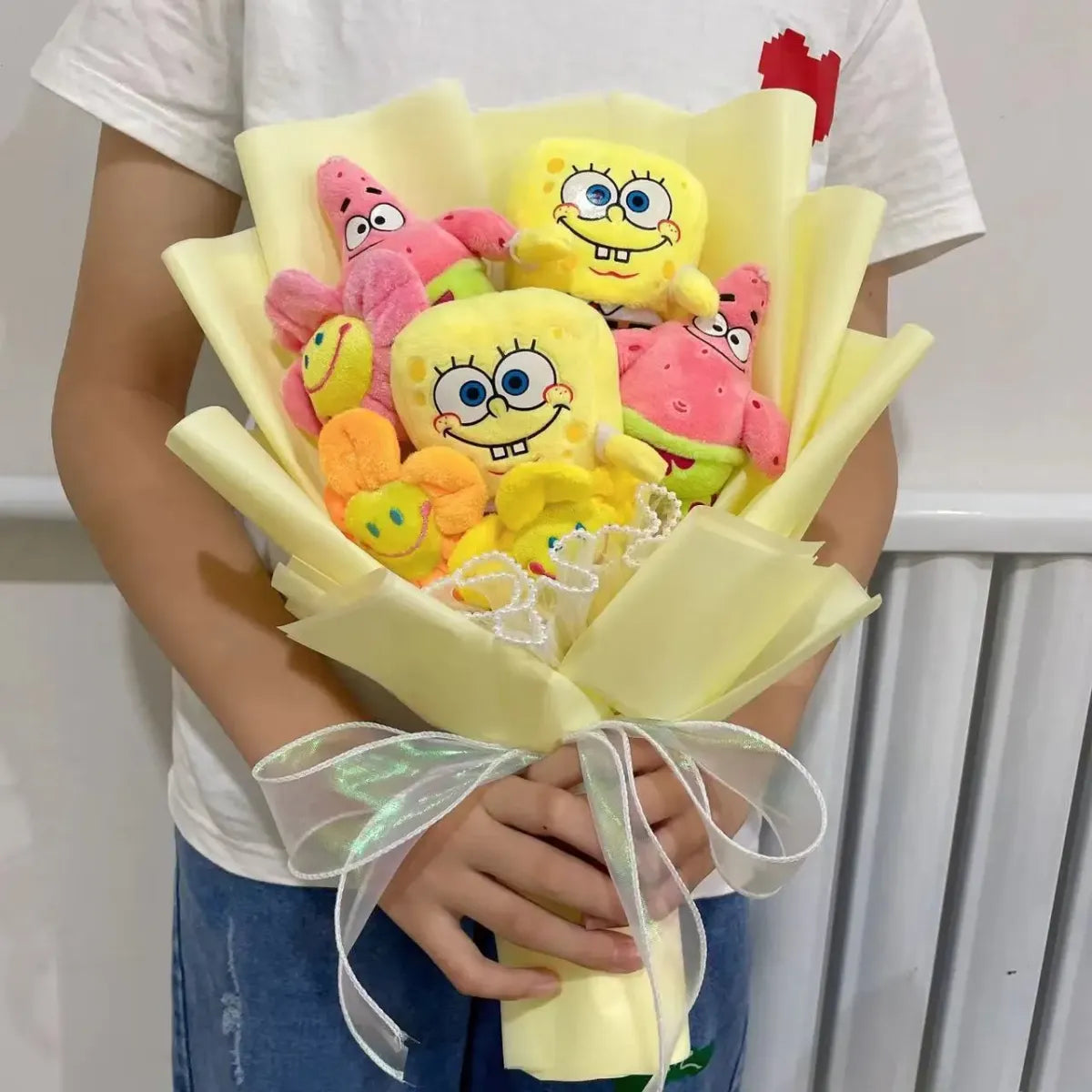 SpongeBob Plush Bouquet – Cute Gift for Birthdays & Graduations