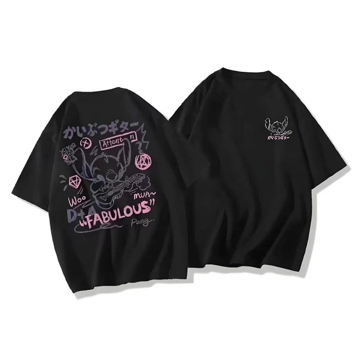 Harajuku Stitch Graphic T-Shirt