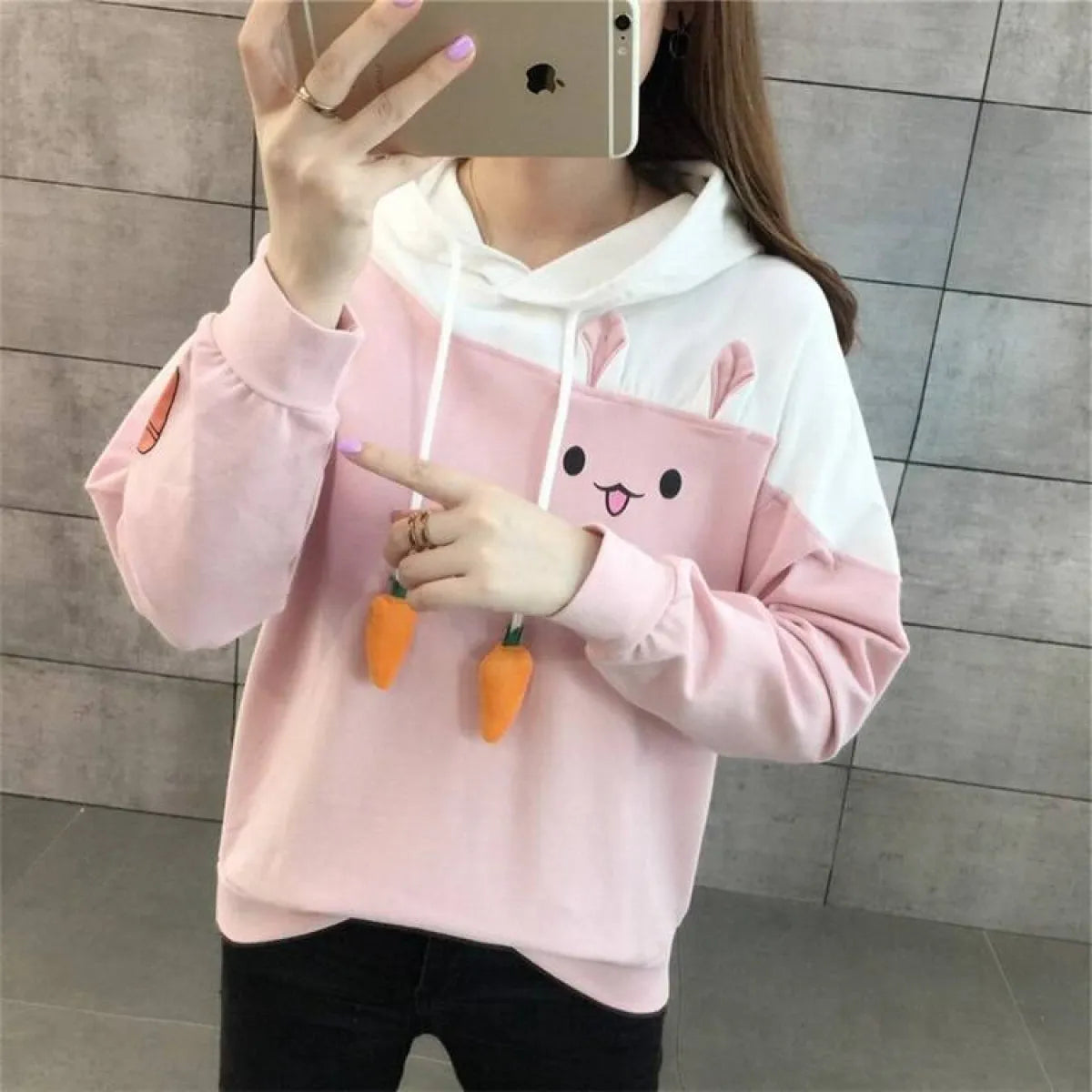 Street Fashion Bunny Hoodie