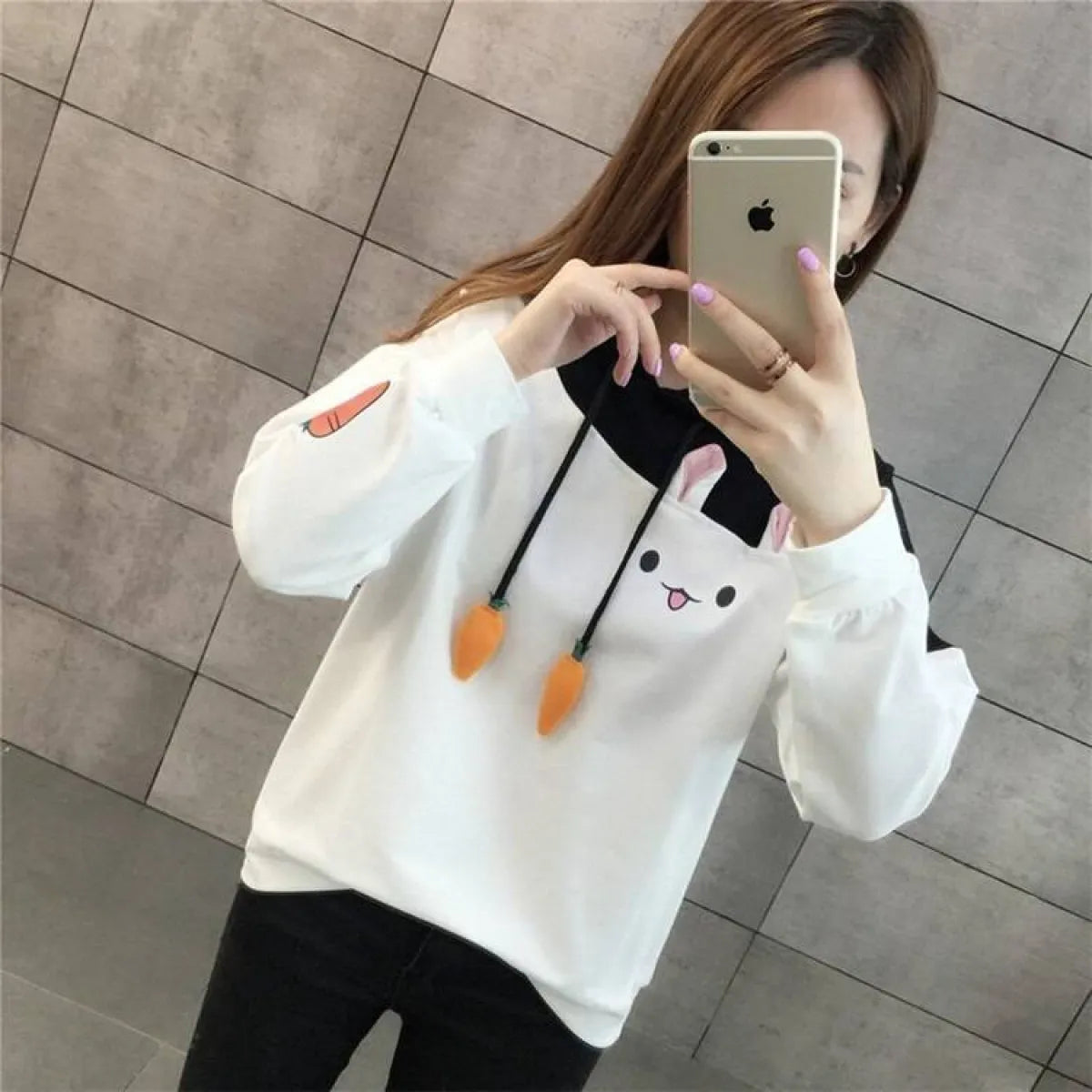 Street Fashion Bunny Hoodie