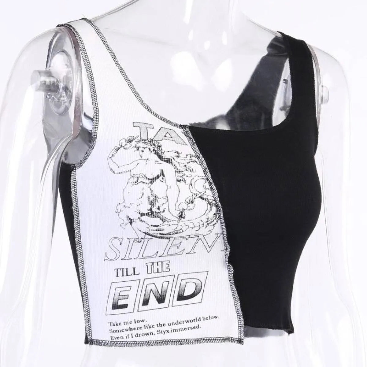 Streetwear Punk Style Crop Top