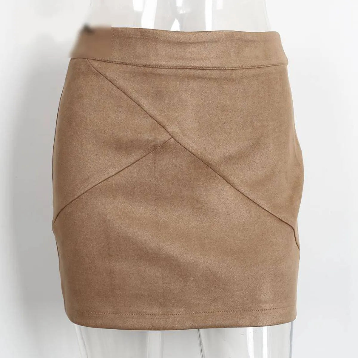 Sexy Suede Pencil Skirt