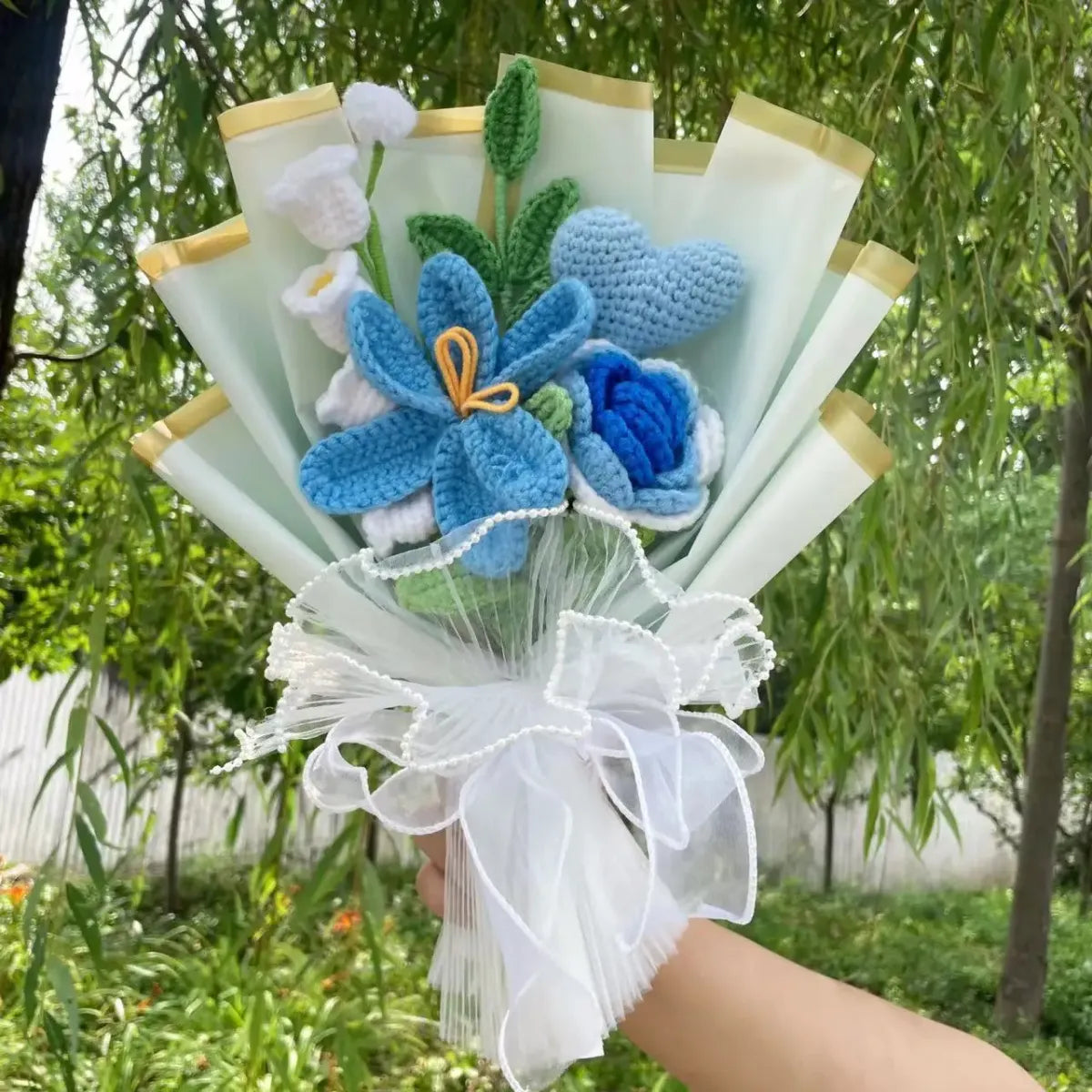 Sunflower Crochet Bouquet – Handmade Gift for Weddings & Birthdays