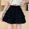 Sweet Lace Ruffle Mini Skirt – Kawaii High-Waist A-Line Style