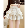 Sweet Lace Ruffle Mini Skirt – Kawaii High-Waist A-Line Style