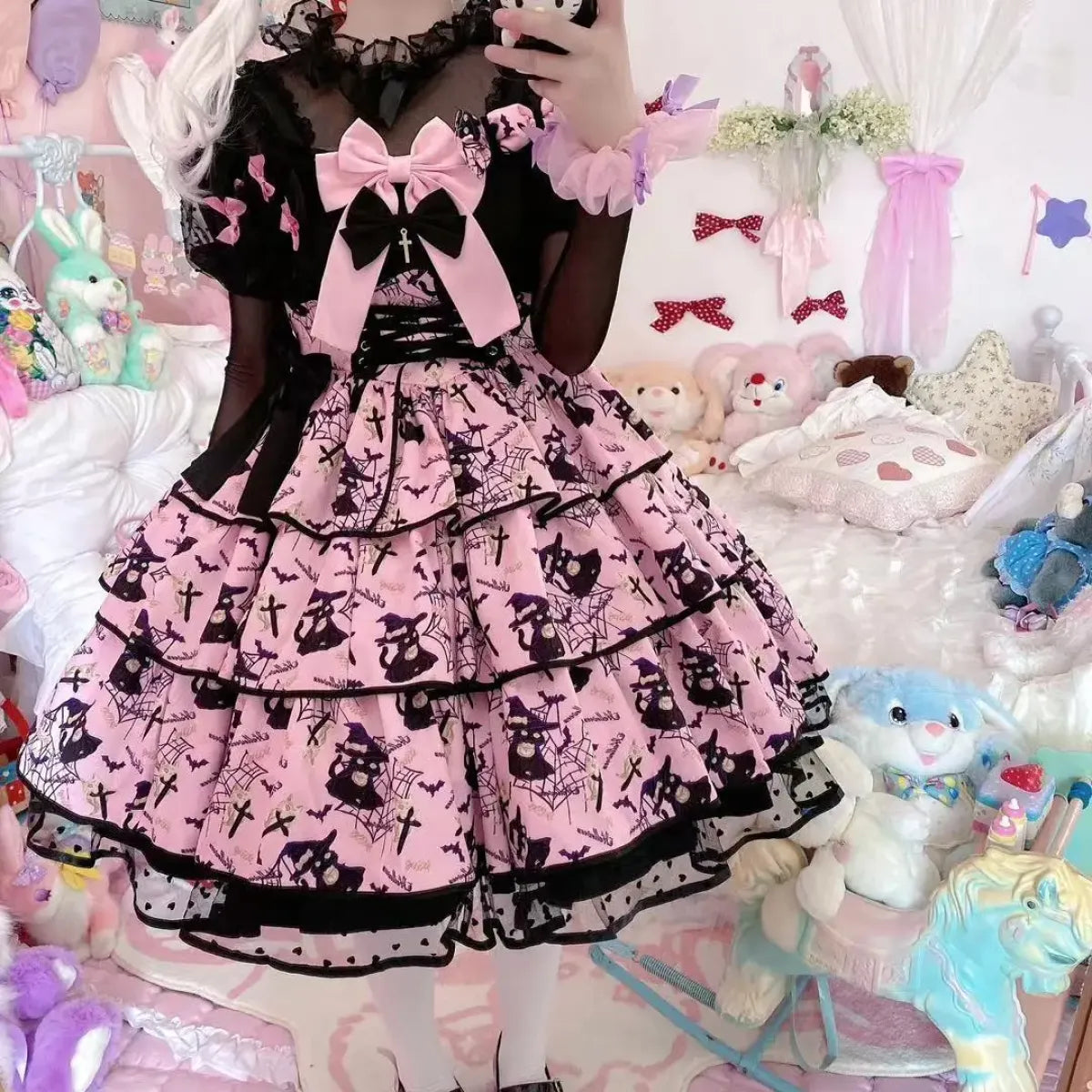 Sweet Lolita Bow Ruffle Dress