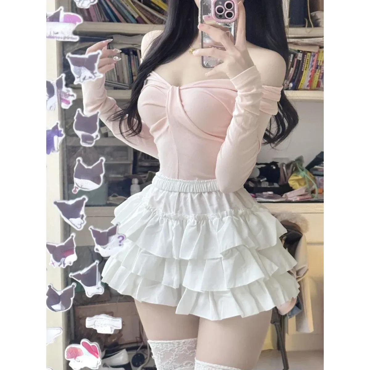 Ruffle Mini Skirt – Kawaii Sweet Lolita Y2K Aesthetic