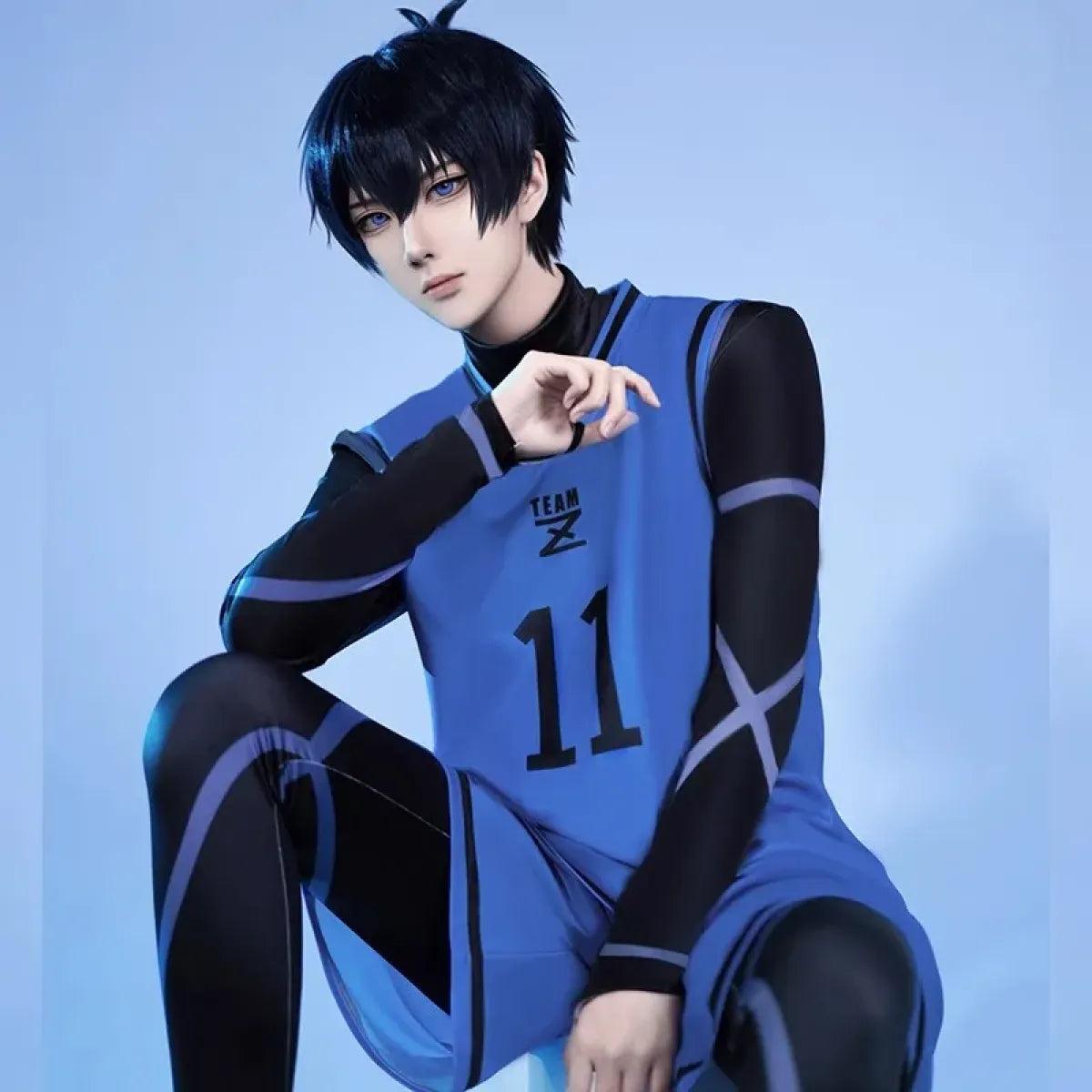 Lock Isagi Yoichi Cosplay Set – Anime Sports Jersey & Jumpsuit