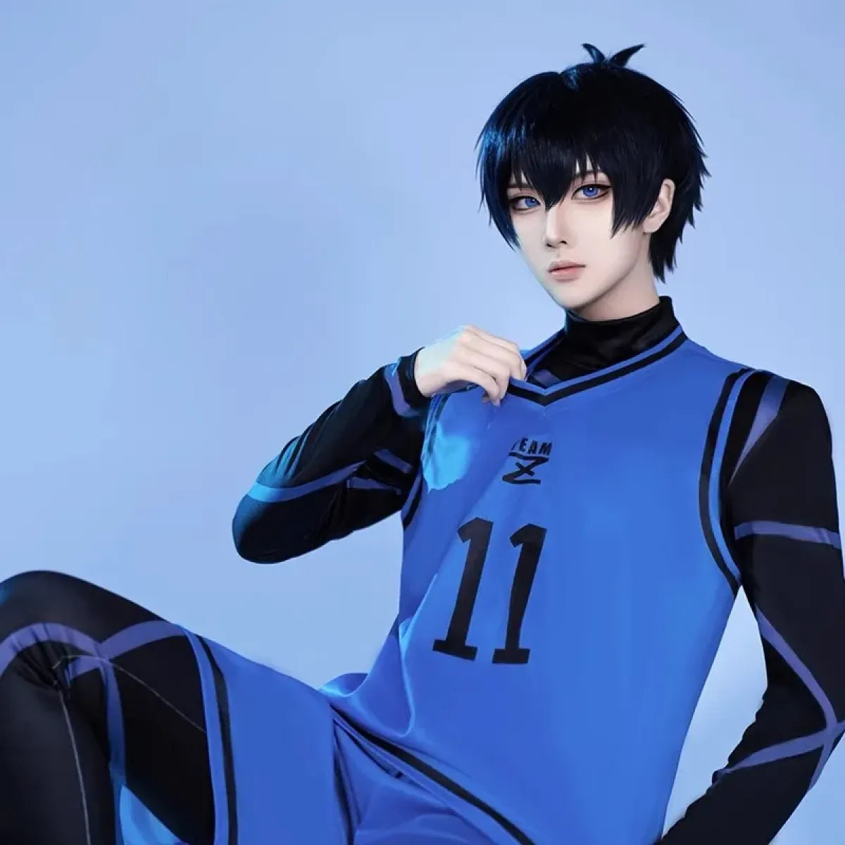 Lock Isagi Yoichi Cosplay Set – Anime Sports Jersey & Jumpsuit