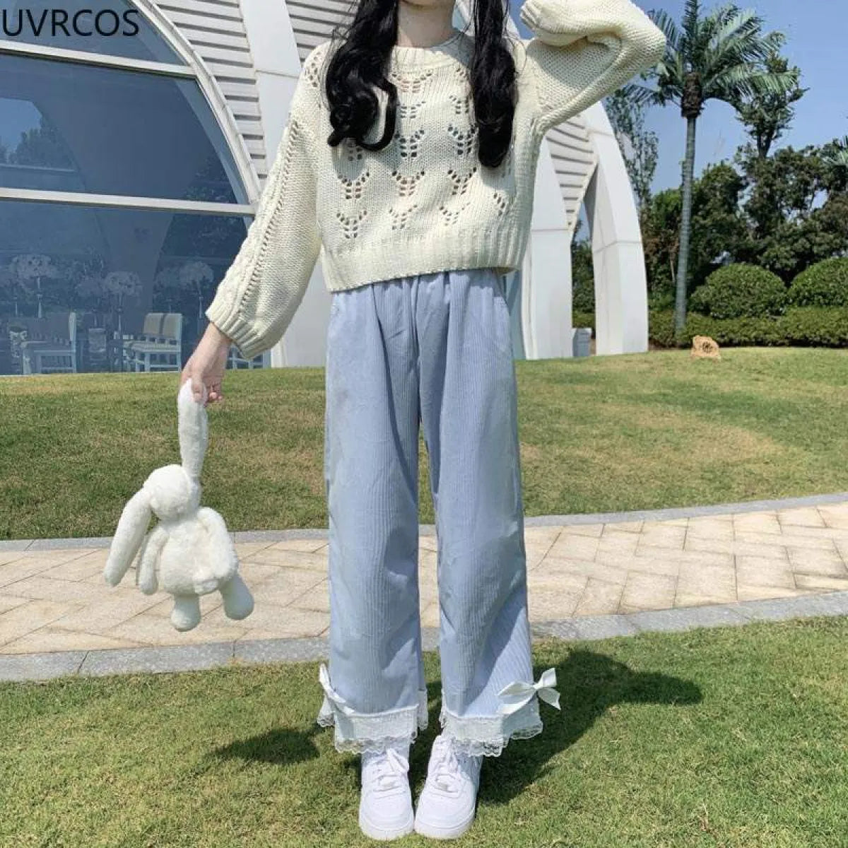 Vintage-Inspired Lolita Corduroy Trousers