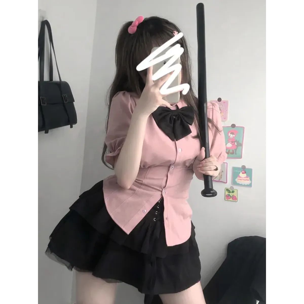 Sexy White Korean Fashion Blouse - Harajuku Chic Slim Top