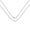 14K White Gold 18inch 1.5mm Lite Rope Chain with Lobster Clasp