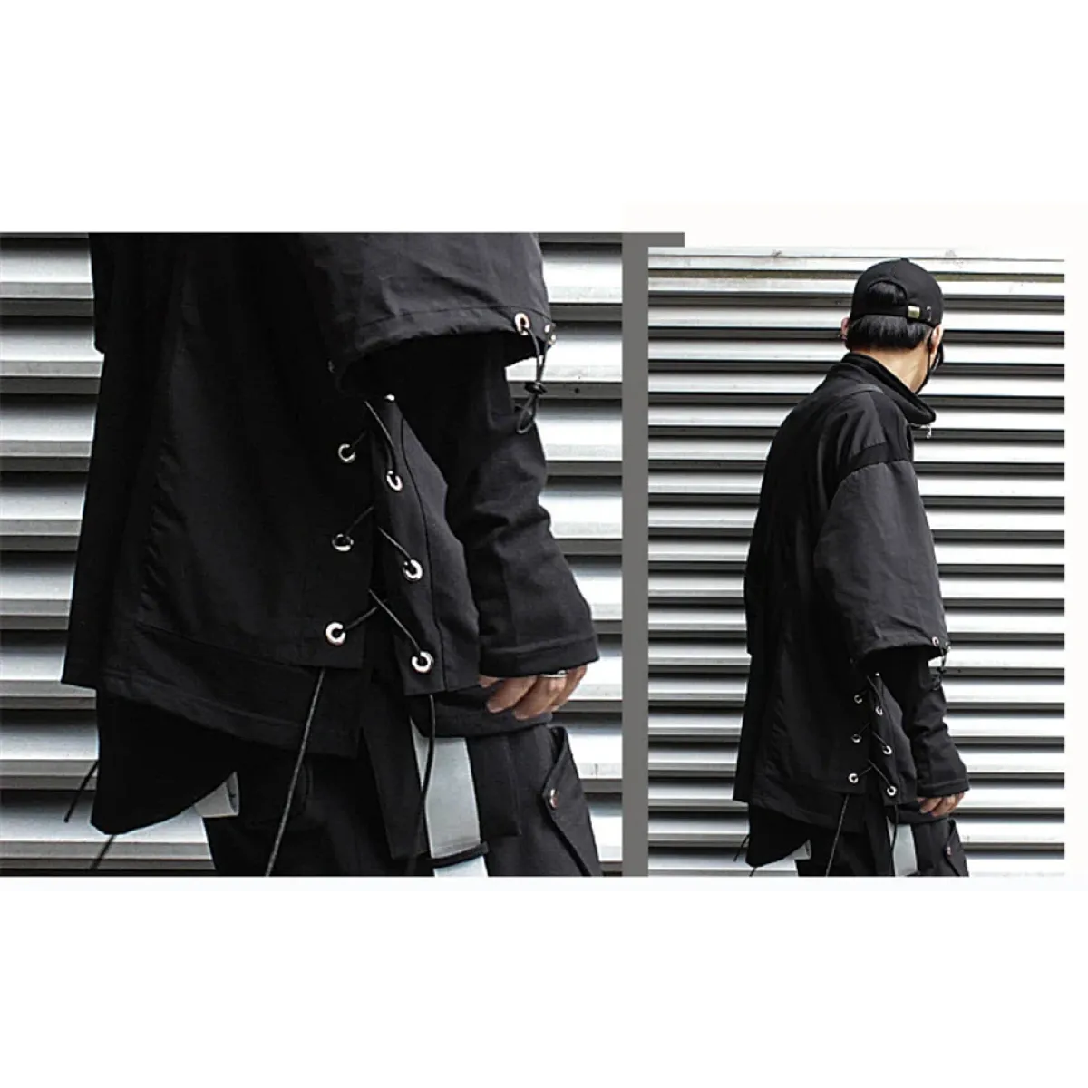 Techwear Zip Turtleneck Sweatshirt