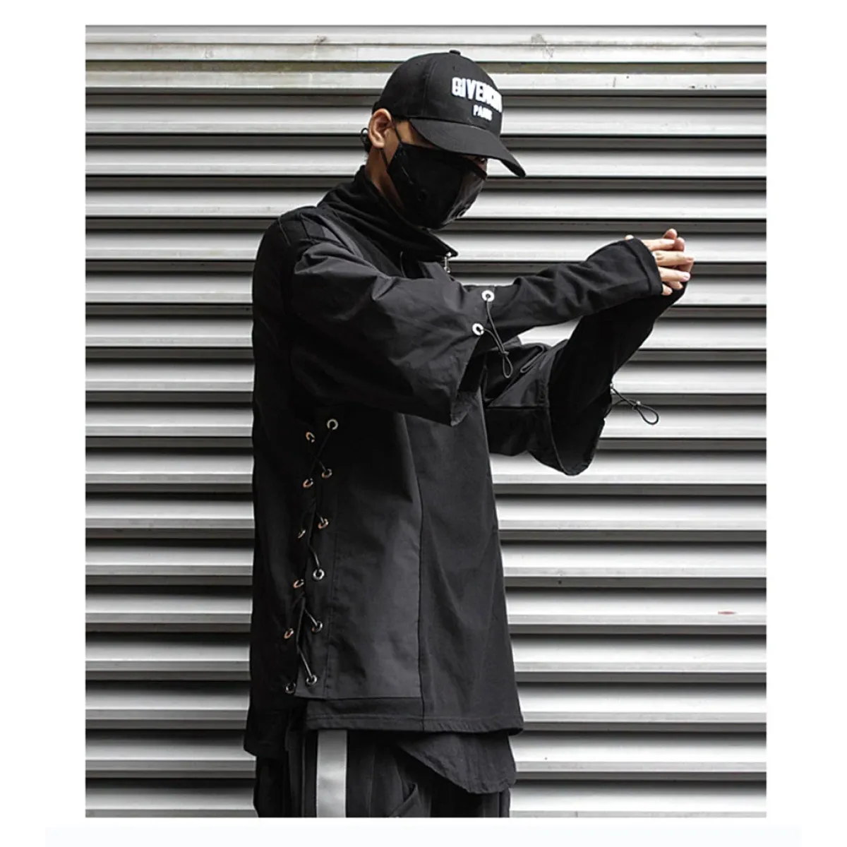 Techwear Zip Turtleneck Sweatshirt