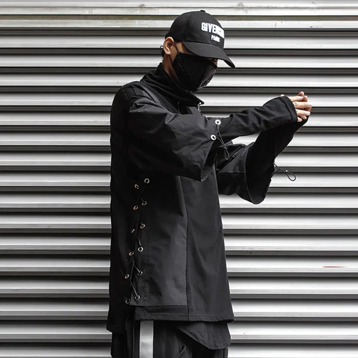 Techwear Zip Turtleneck Sweatshirt