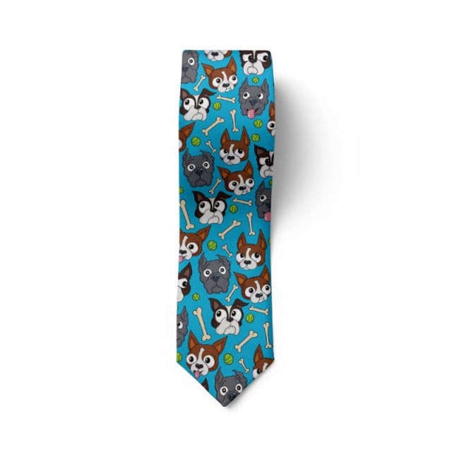 New Fashion Funny Trend Men's Tie Novelty 8cm Slim Casual Dog Nylon Men's Tie Party Wedding Party Accessories Tie Cravatta